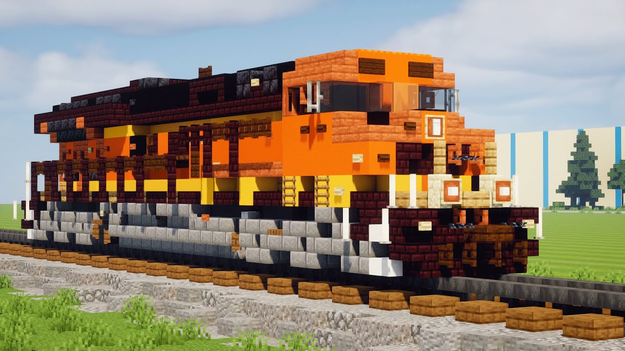 Minecraft BNSF ET44C4 GEVO Train Tutorial