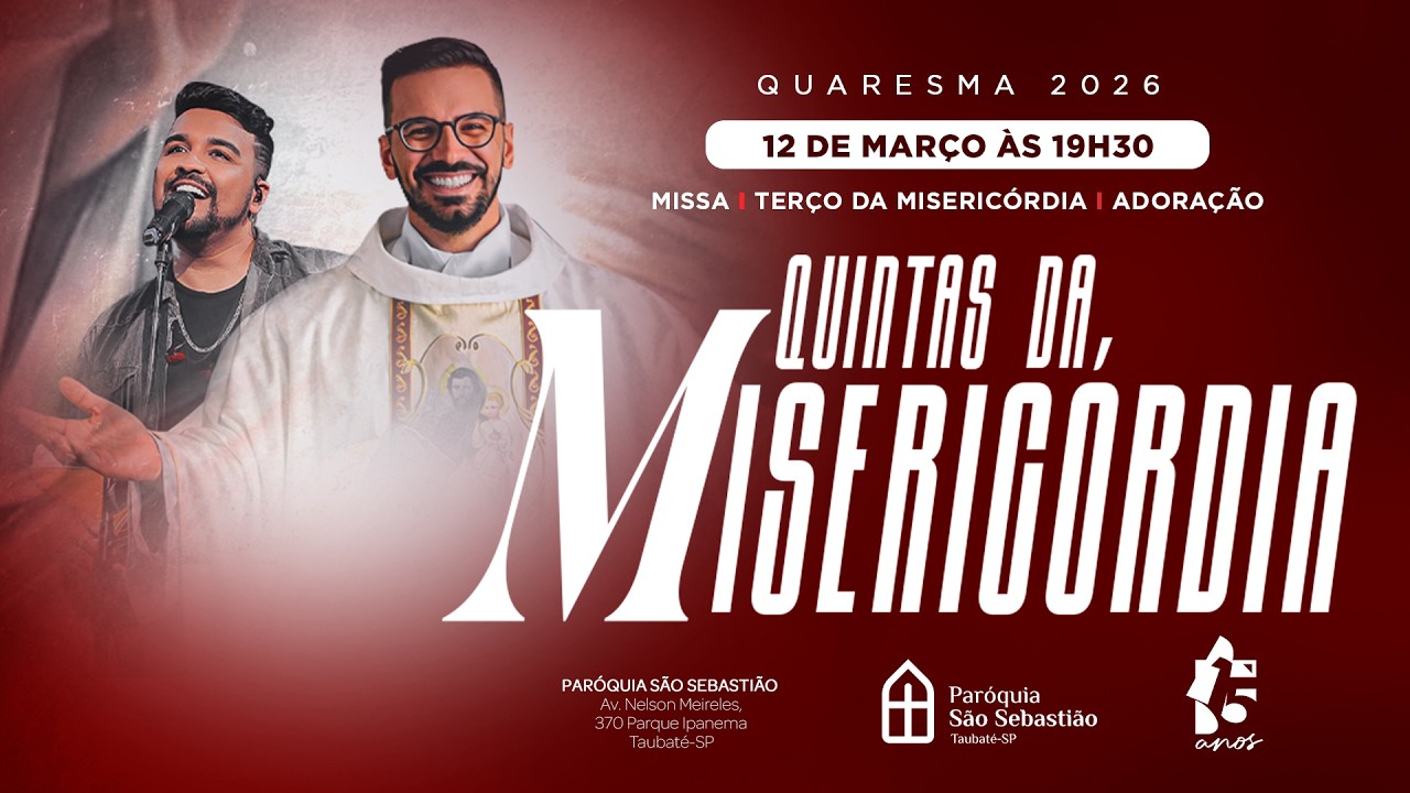 Quintas da Misericórdia | 19h30 | Padre Rodrigo Natal e Canthares
