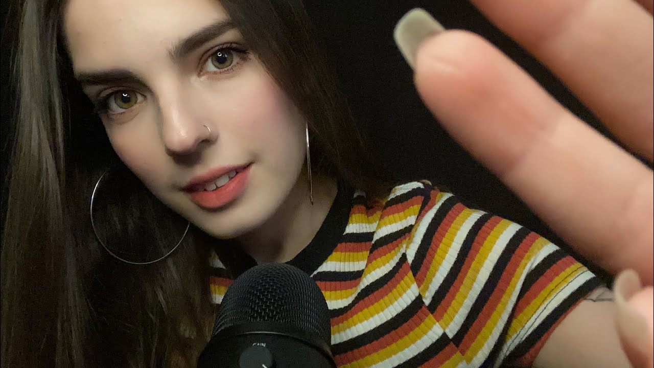 ASMR DEEP RELAXATION 😴 LOW LIGHT, RAIN SOUNDS, MOUTH SOUNDS AND CAMERA TOUCH