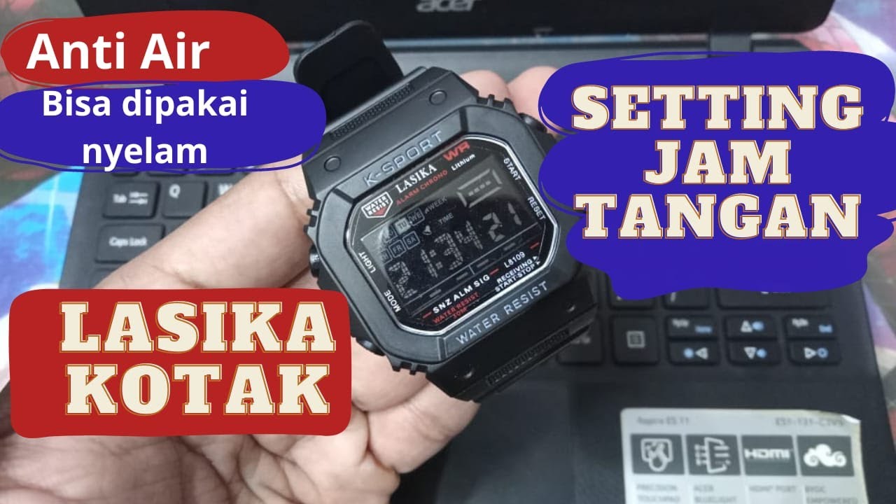 Cara Setting Jam Lasika L8109 Kotak