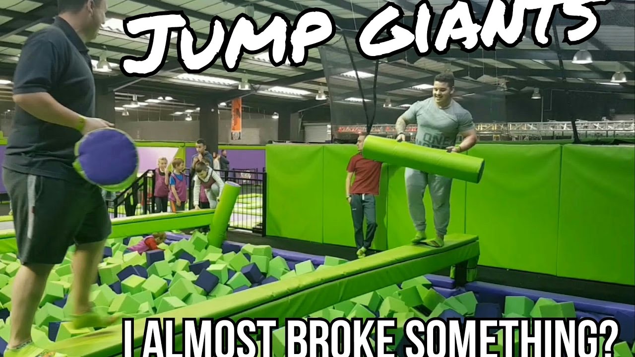 JUMP GIANTS | I ALMOST BROKE SOMETHING?
