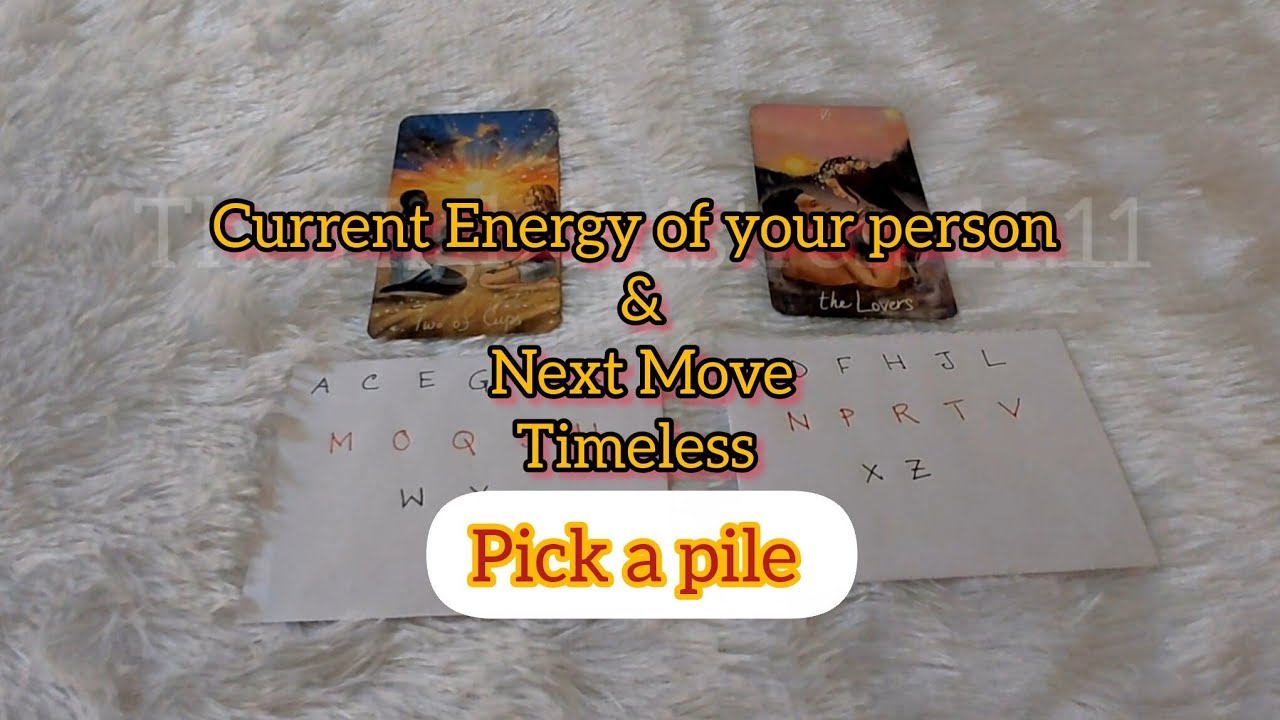 Quick energy update of your person 👩‍❤️‍👨 sp pick a pile ❤️ thoughts and channeled messages 💌