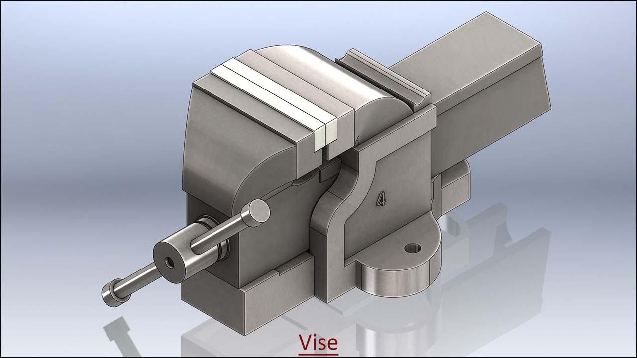 Vise with audio narration || SolidWorks Tutorial