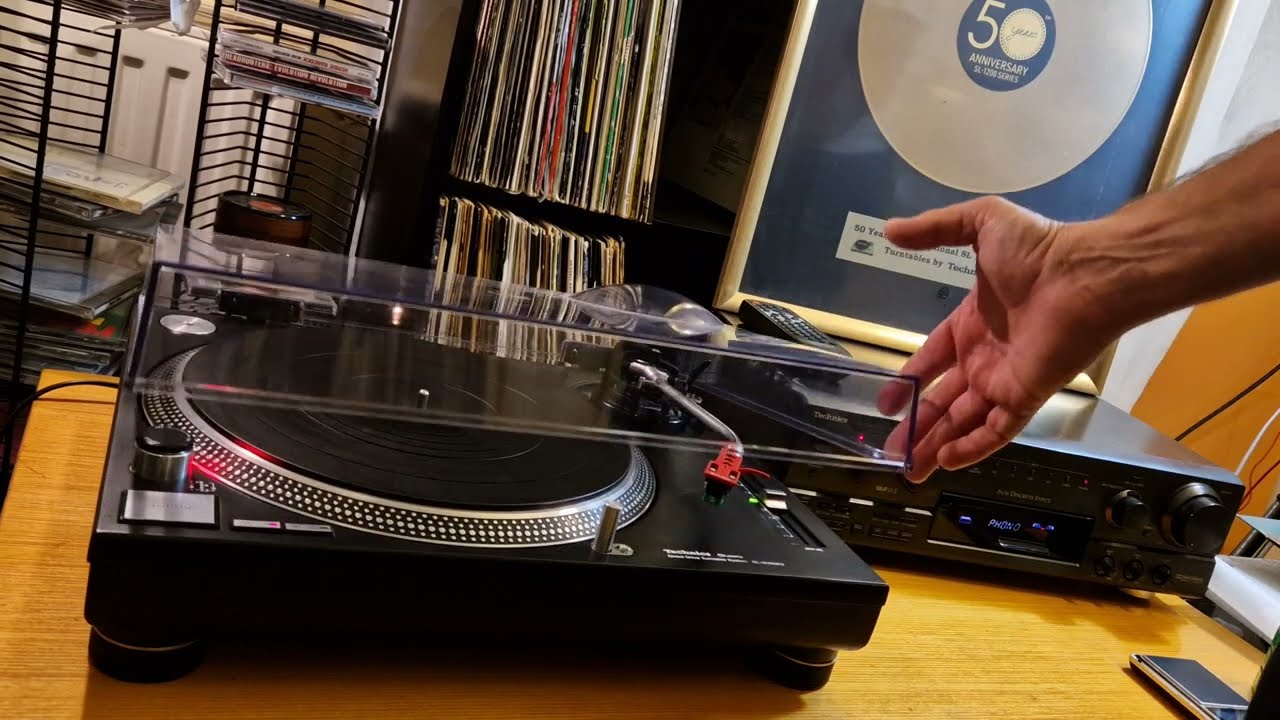 Technics SL 1210 MK2 piros shell