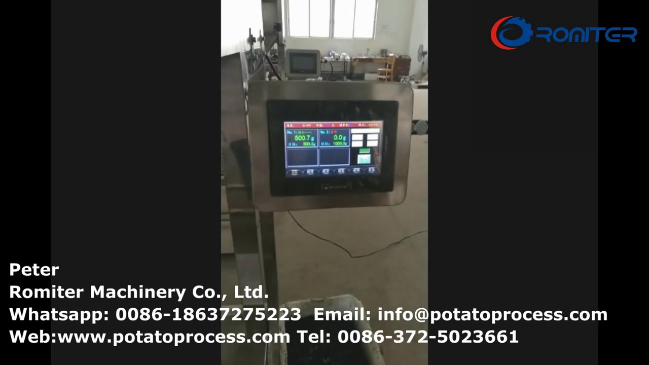 Automatic  Granule Dosing Machine for Potato Chips, French Fries, Onion Slice, Garlic Slice