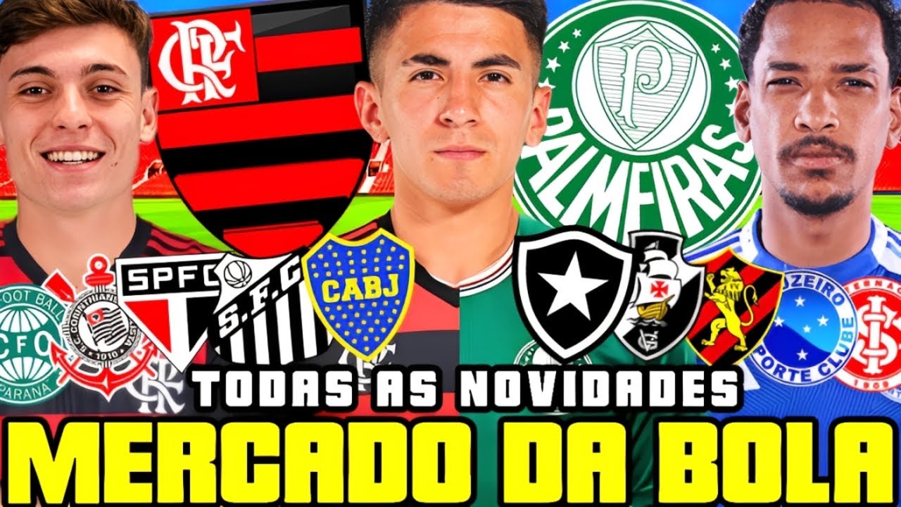 🚨 RESUMO DO MERCADO DA BOLA | PALMEIRAS X FLAMENGO POR ALMADA | BIDON NO FLAMENGO E MUITO +