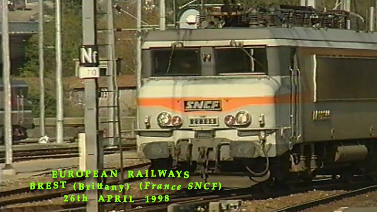 European Railways in the 1990s Brest Station (France SNCF) on 26th April 1998