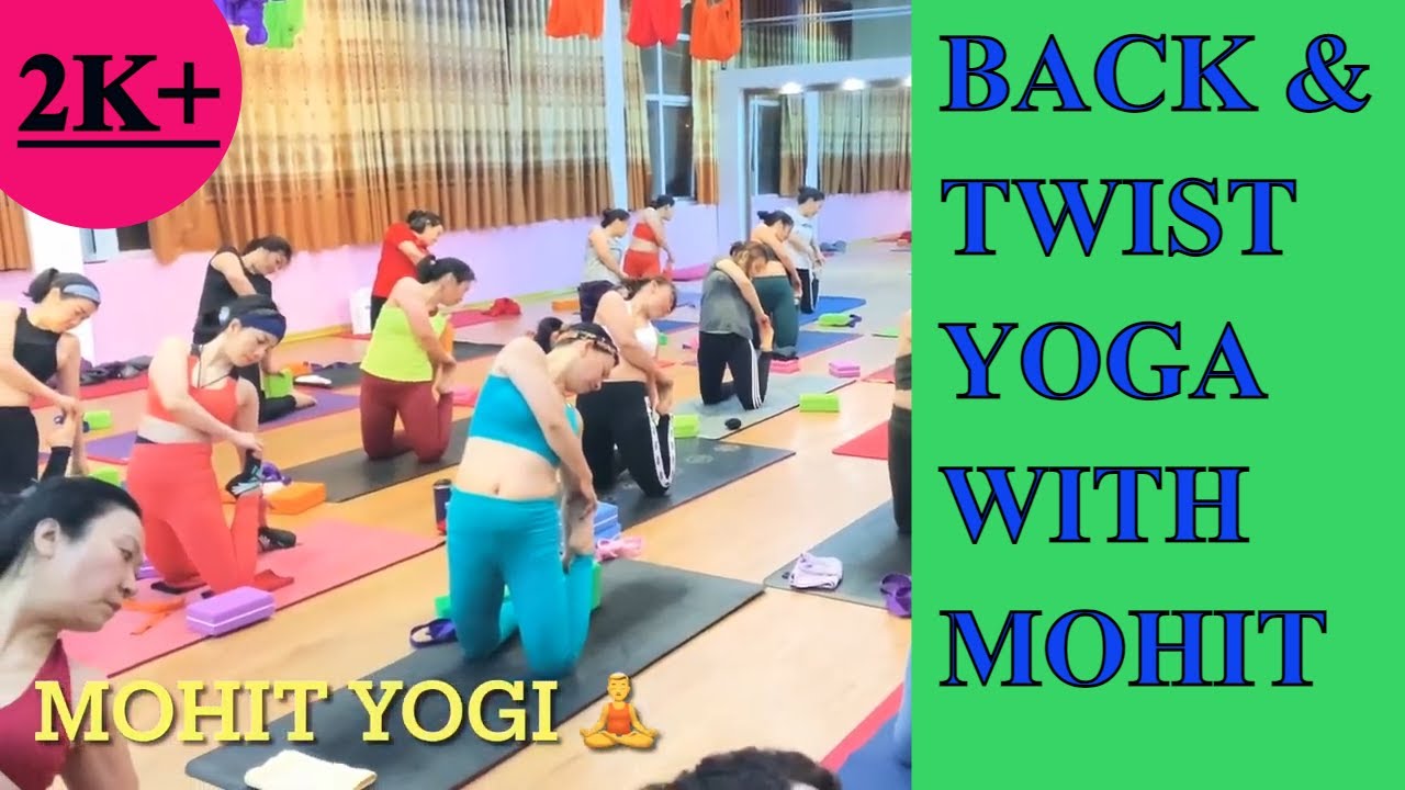 45 minutes | Back & twist I Full Yoga Class  With Mohit yogi | Hanoi Vietnam