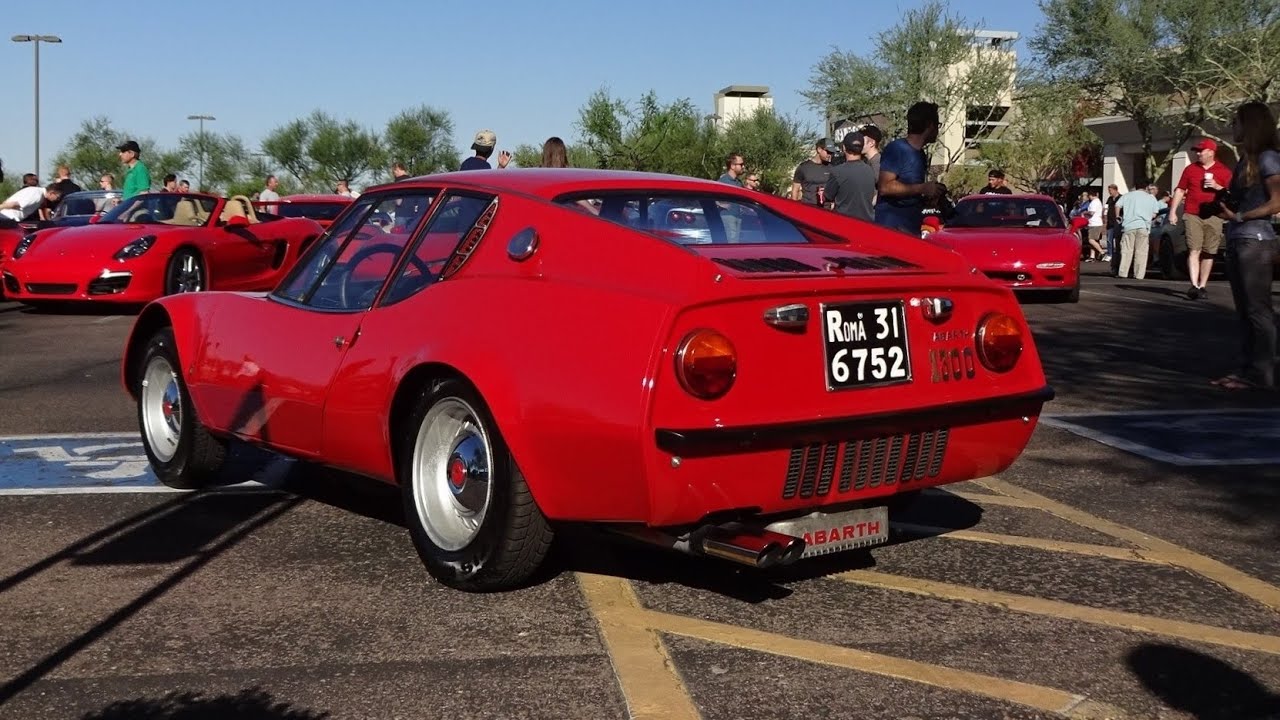 1968 Abarth Scorpione 1300 S in Red Paint & Engine Sound on My Car Story with Lou Costabile