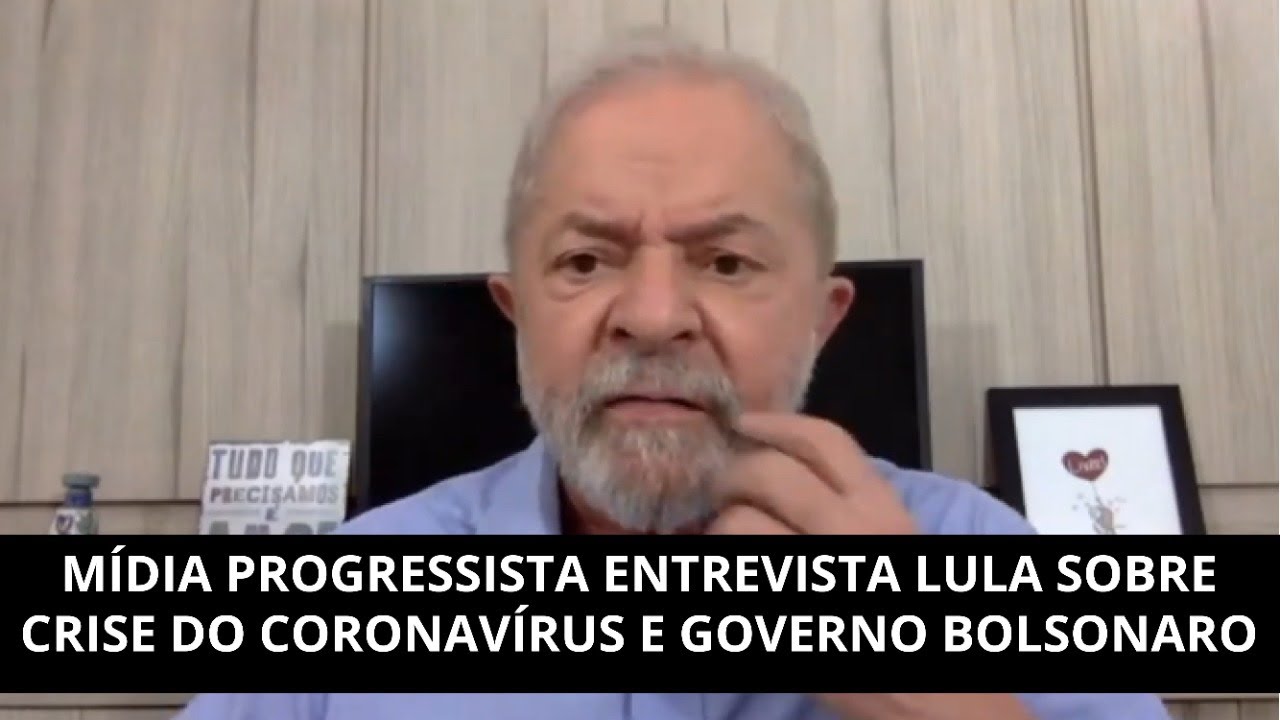 M&iacute;dia progressista entrevista Lula sobre crise do coronav&iacute;rus e governo Bolsonaro