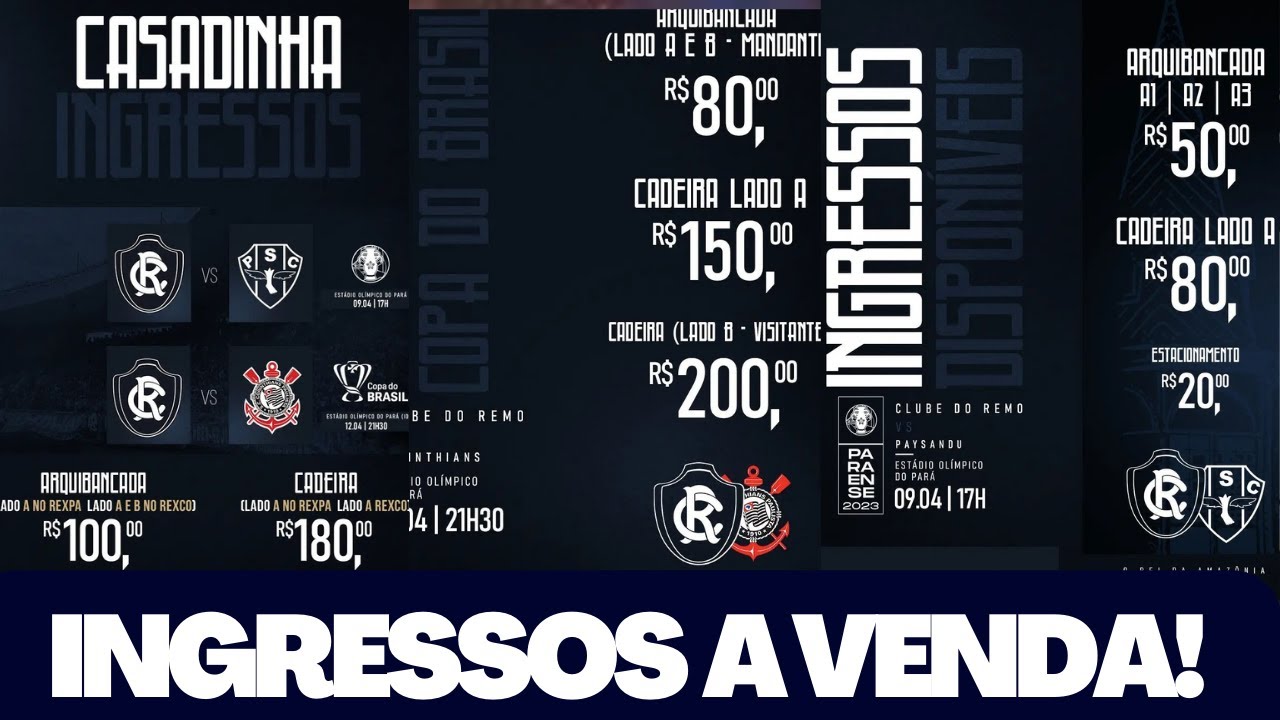 TUDO PREPARADO! PROMO&Ccedil;&Atilde;O DE VENDA DE INGRESSOS | NOT&Iacute;CIAS CLUBE DO REMO