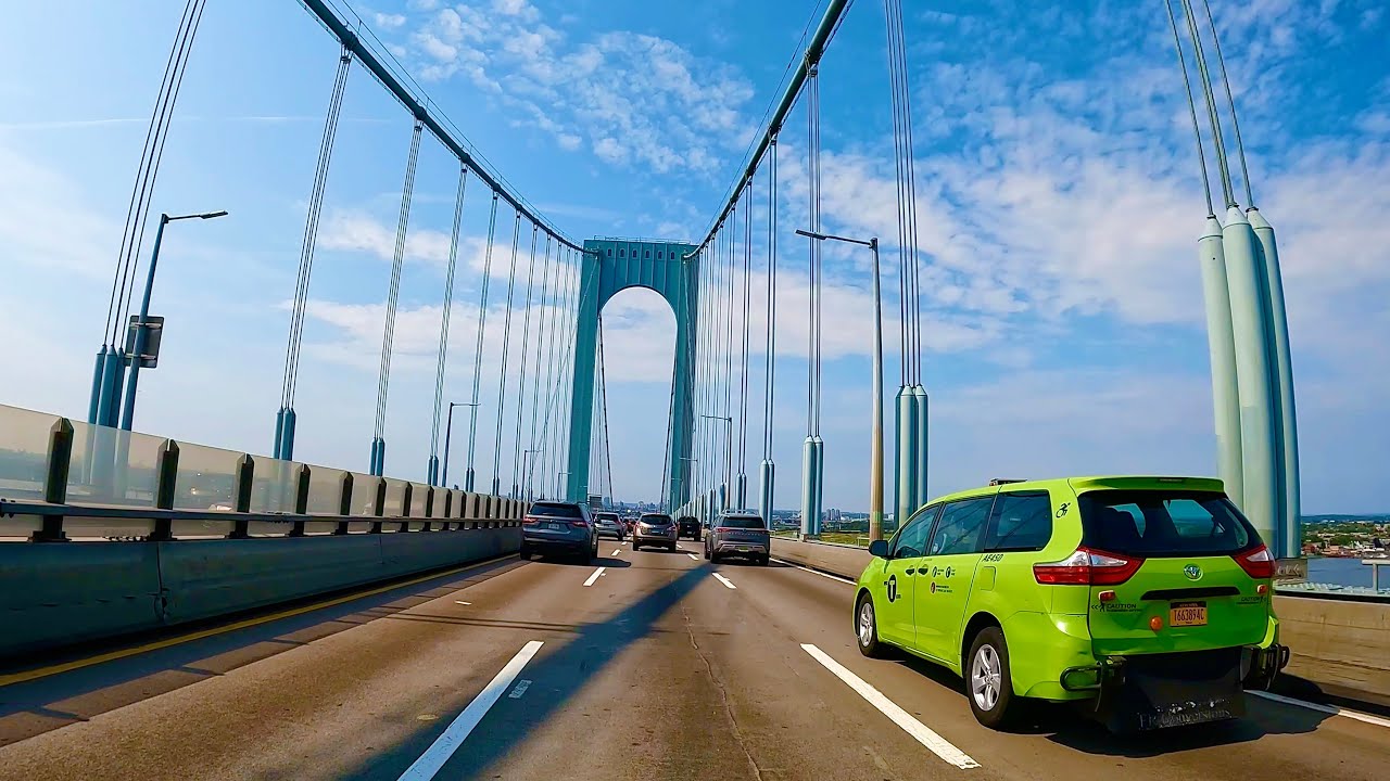New York Driving: JFK Airport to Yonkers through the Whitestone Bridge