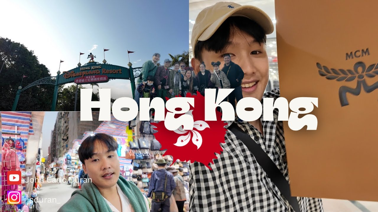 EXPLORING HONG KONG 🇭🇰 | Disneyland and Mongkok Ladies Market | John Carlo Duran