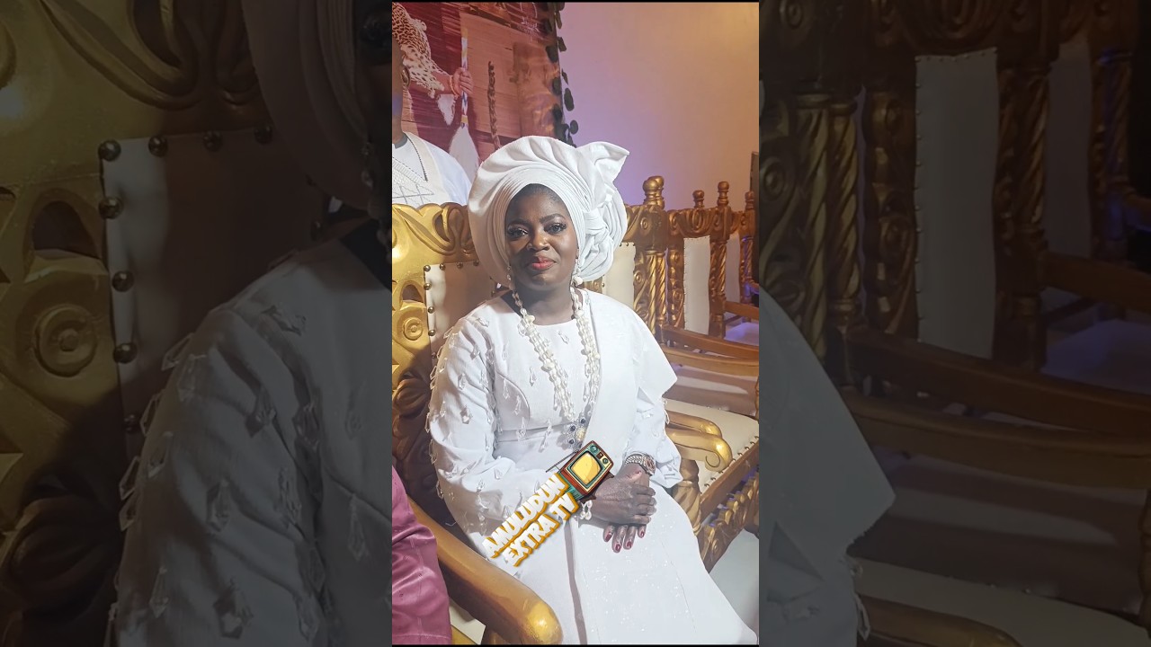 Ooni of Ife's Olori Ashley Ogunwusi chilling with Queenly vibes #ooniofife #olojofestival