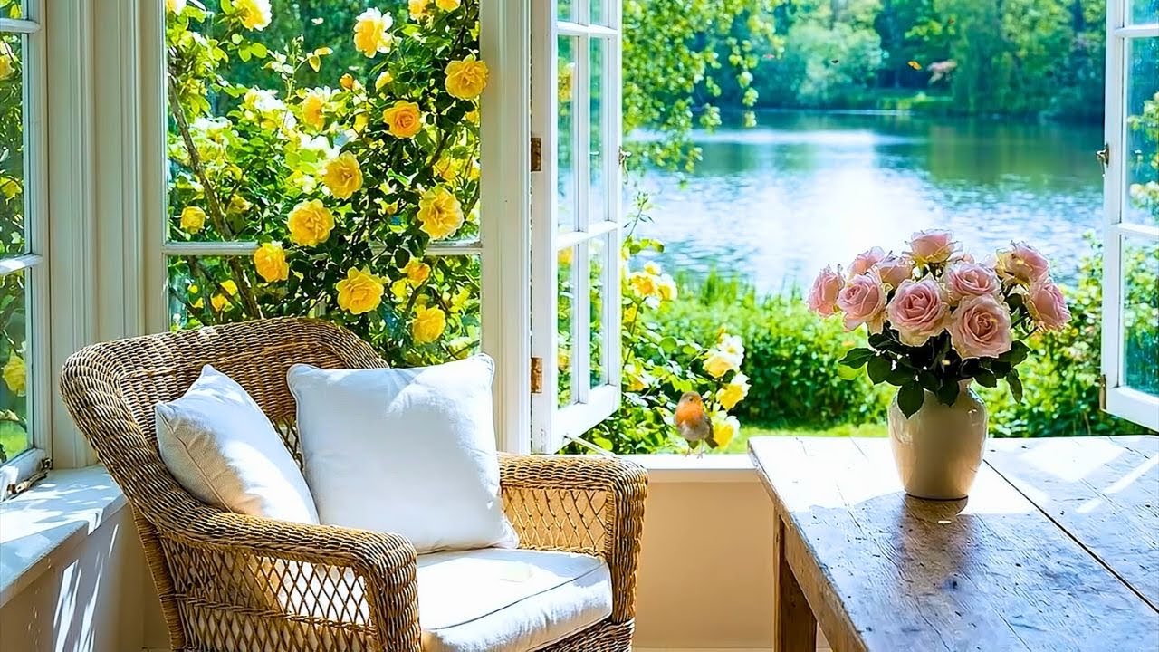 Peaceful Waterside Escape - Open Window, Birdsong & Nature Sounds for Pure Calm