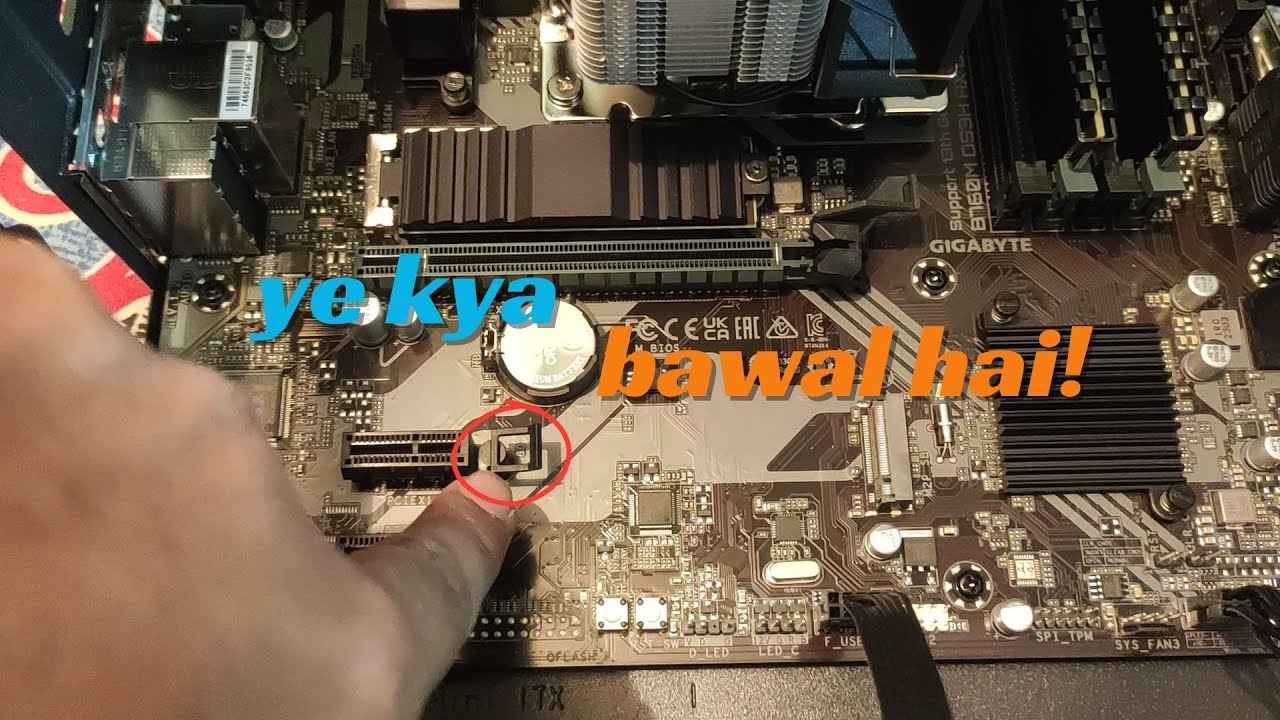 Gigabyte b760 secondary ssd m.2 installation | m.2 clamp | easy installation ssd stick