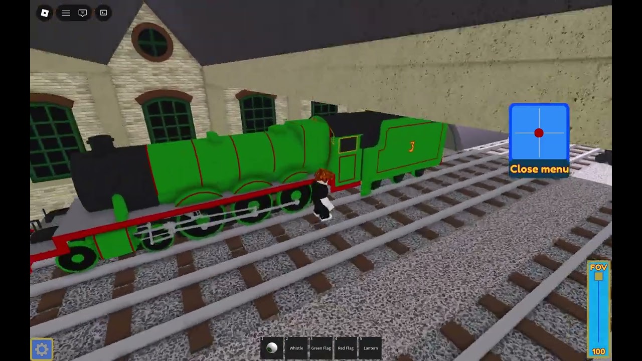 thomas crashes into a field
