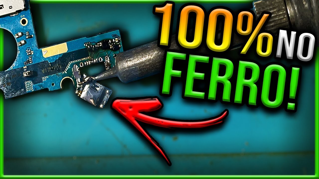 Como Trocar Conector de Carga de Qualquer Celular Com Ferro de Solda! (Fácil e Rápido)