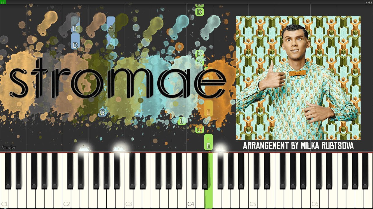 Stromae - papaoutai | Piano Cover + Synthesia Tutorial