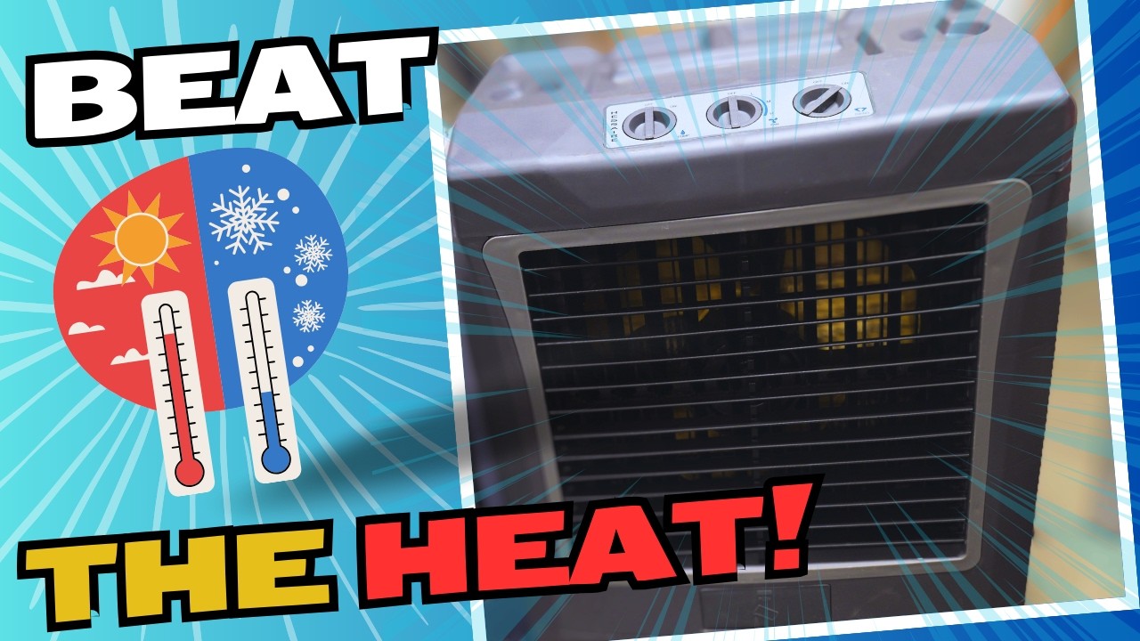UNBOX & SET UP Hessaire MC37 Evaporative Cooler for Garage