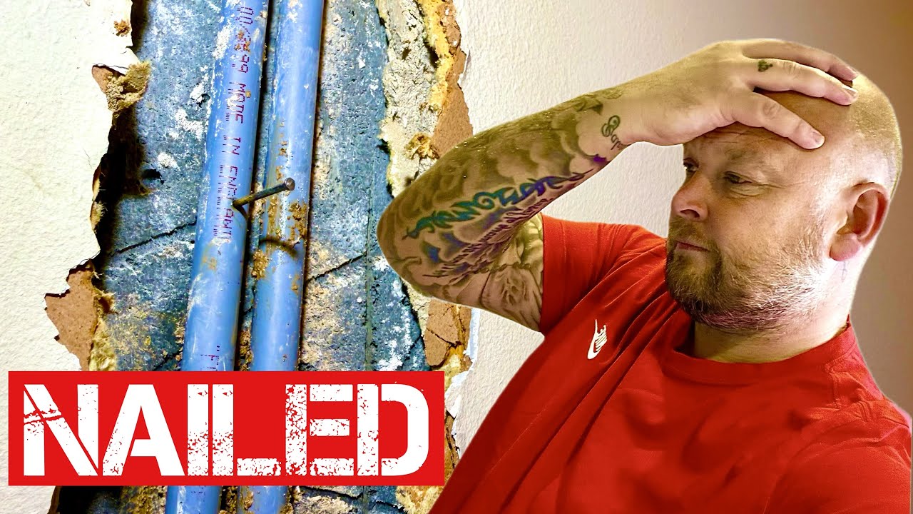 EMERGENCY CALL OUT TO A NAILED PLUMBING PIPE!!.. What You Should Do.