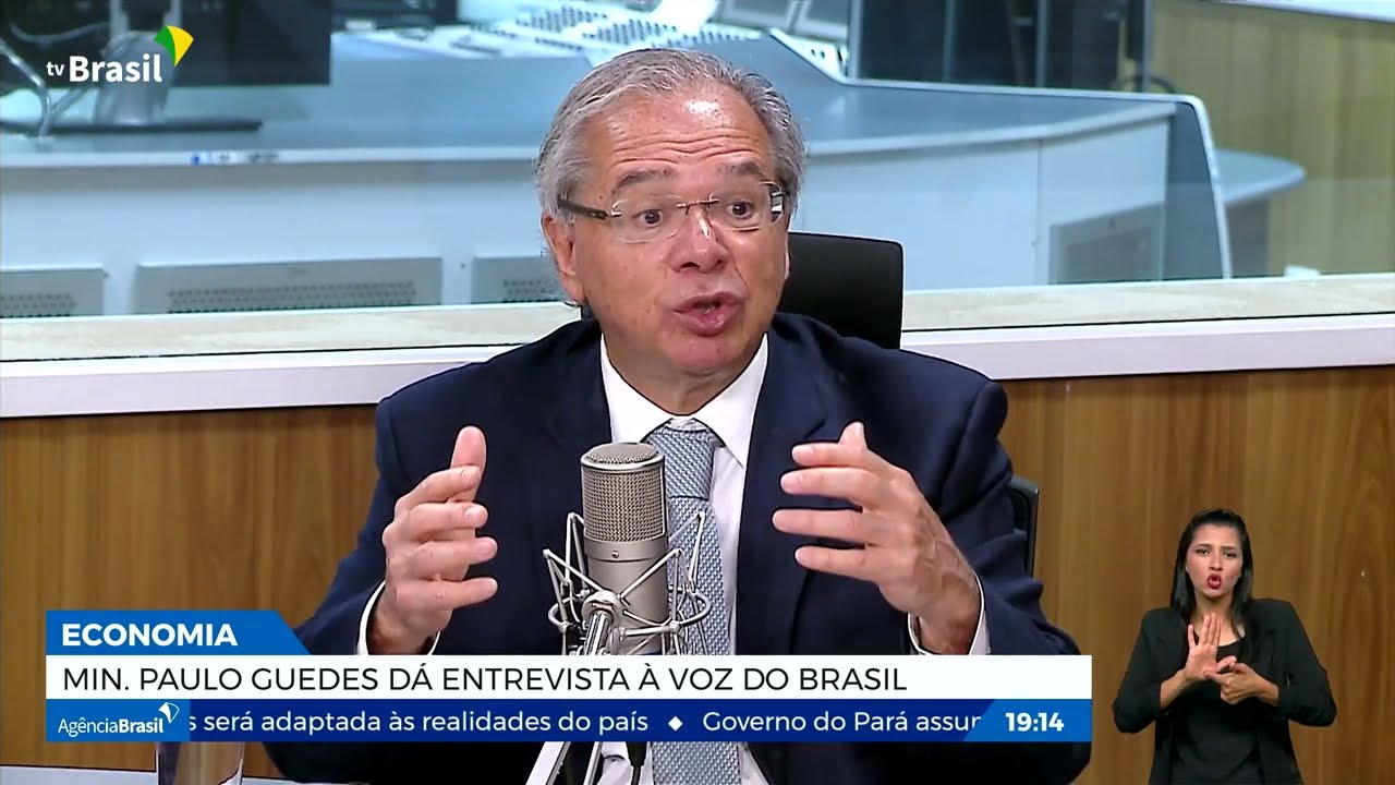 A Voz do Brasil: inflação está sendo revista para baixo, diz Guedes