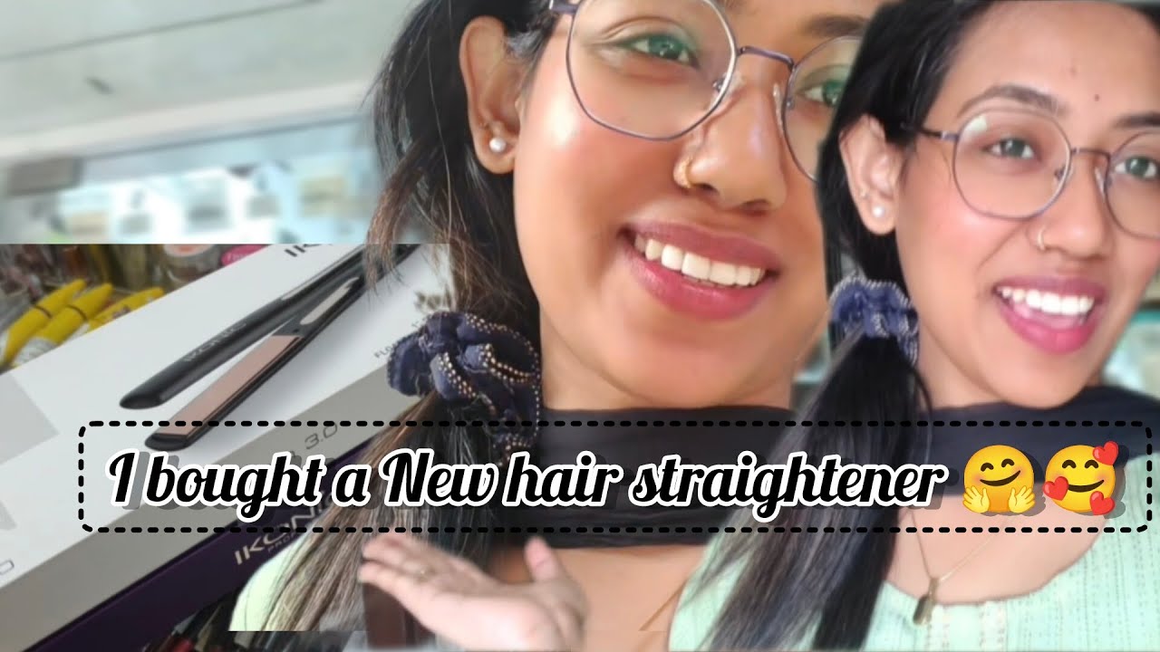 I bought a new hair straightener 😍🥰
