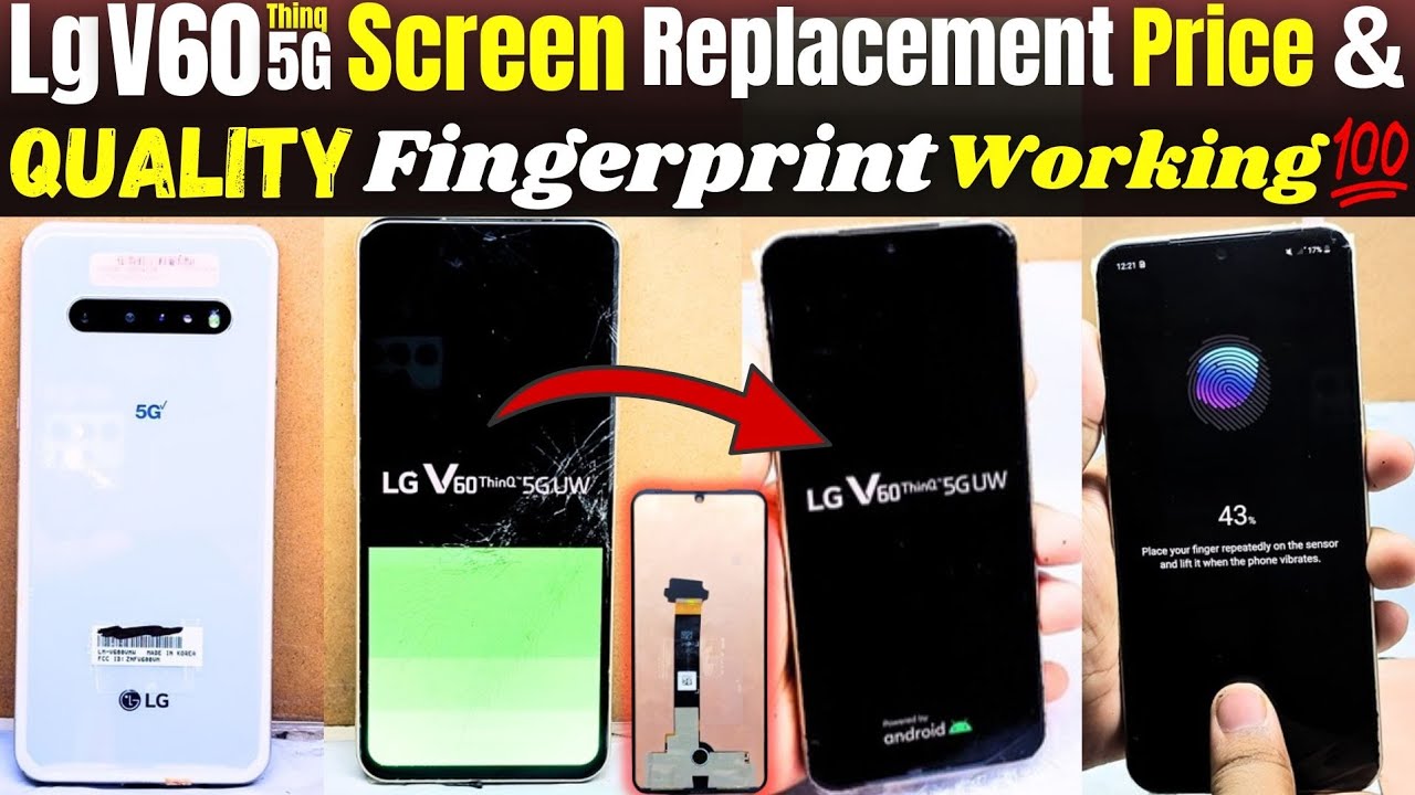 LG V60 Thinq 5G Screen Replacement ! LG V60 Lcd Change !LG V60 Thinq Display Replacement Disassembly