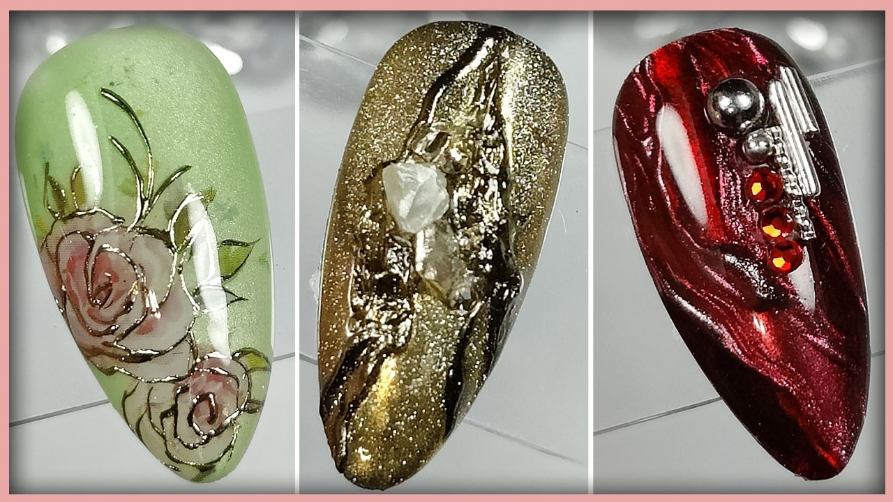 #04 IDEAS para decorar tus Uñas: Foil , Relieves y Texturas ENCAPSULADAS.