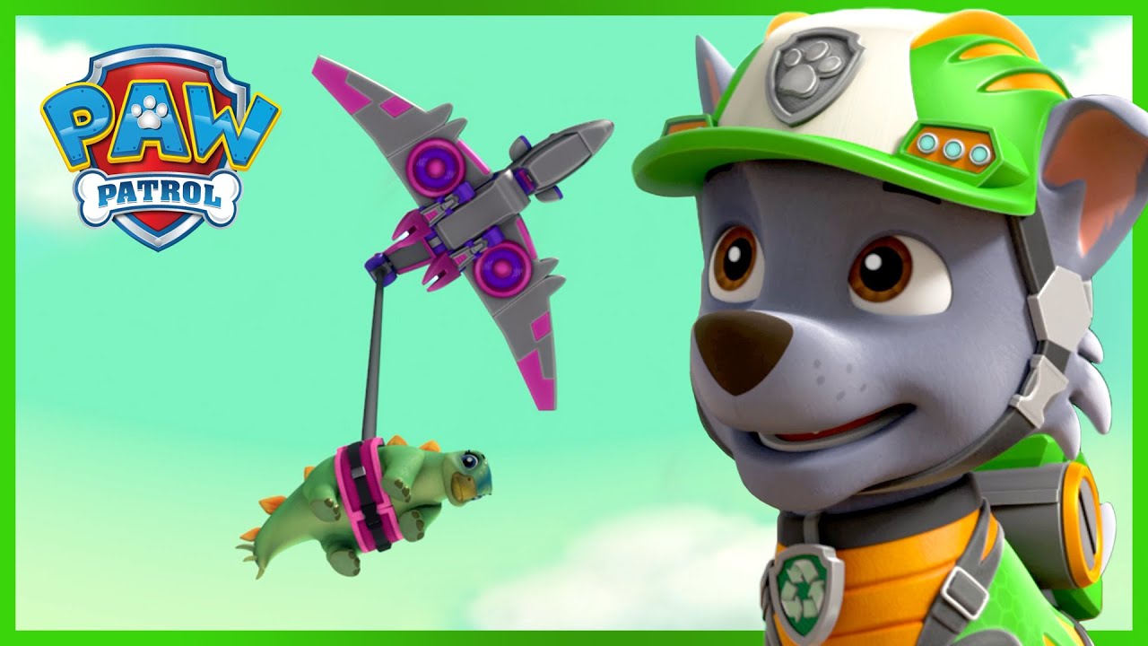 Dino-redning: Vovserne redder en knotten dino - PAW Patrol P&aring; Dansk Tegnefilm for b&oslash;rn