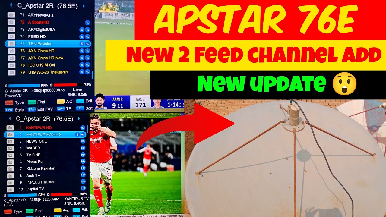 Good News Apstar 76e new channel Add | Apstar 76e New update | new channel list Apstar 76e