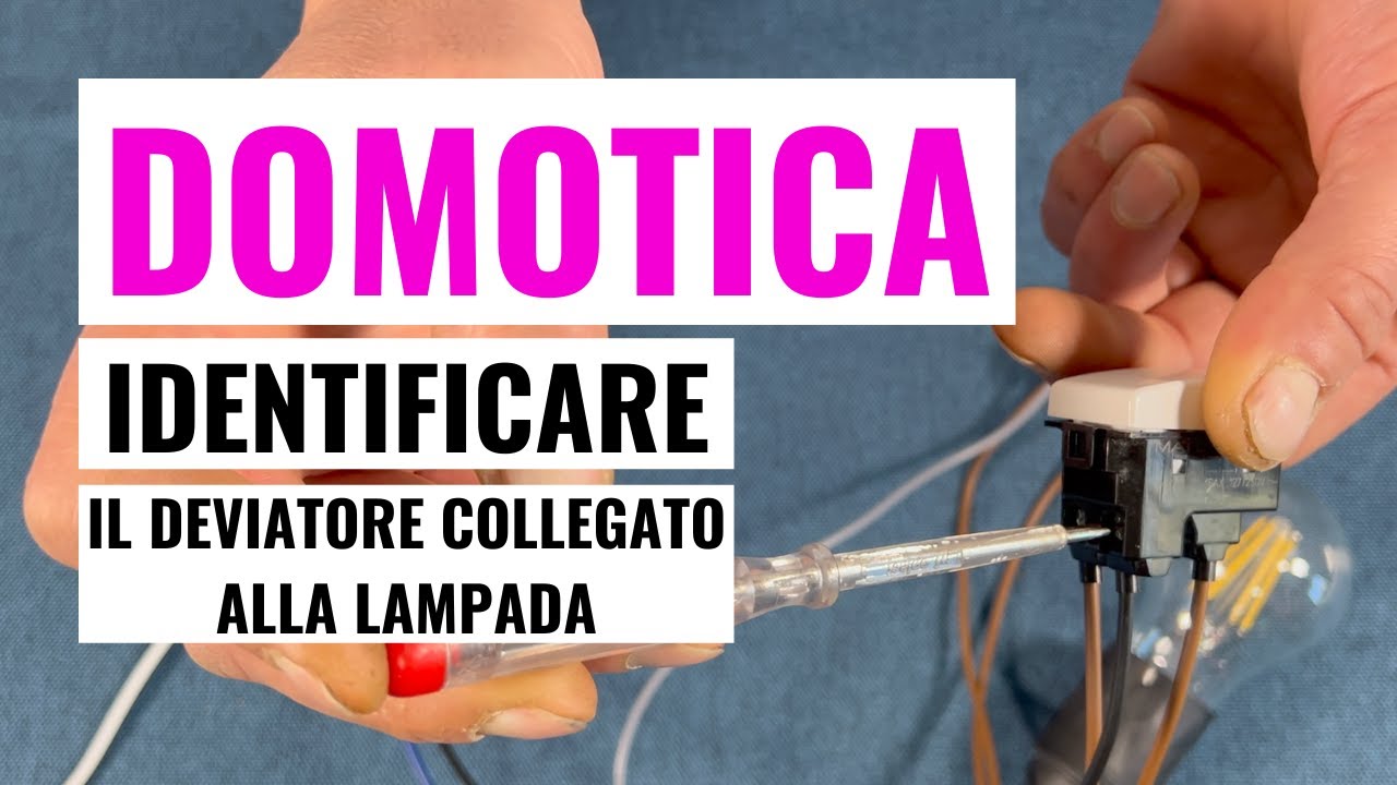 Riconoscere il deviatore collegato alla lampada per installare Shelly