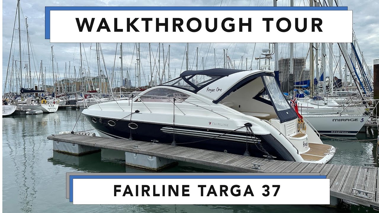 Fairline Targa 37 — обзорная экскурсия — пространство на борту поражает воображение!