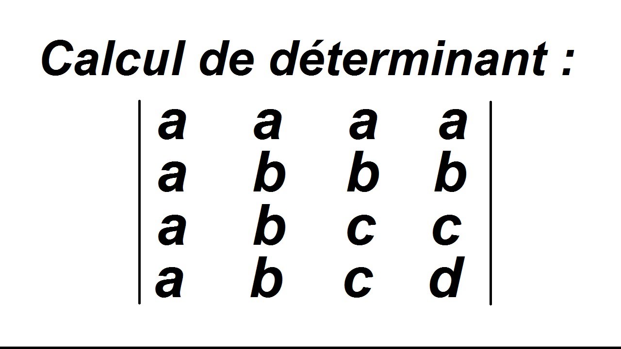 Calcul de déterminants par combinaison sur les lignes