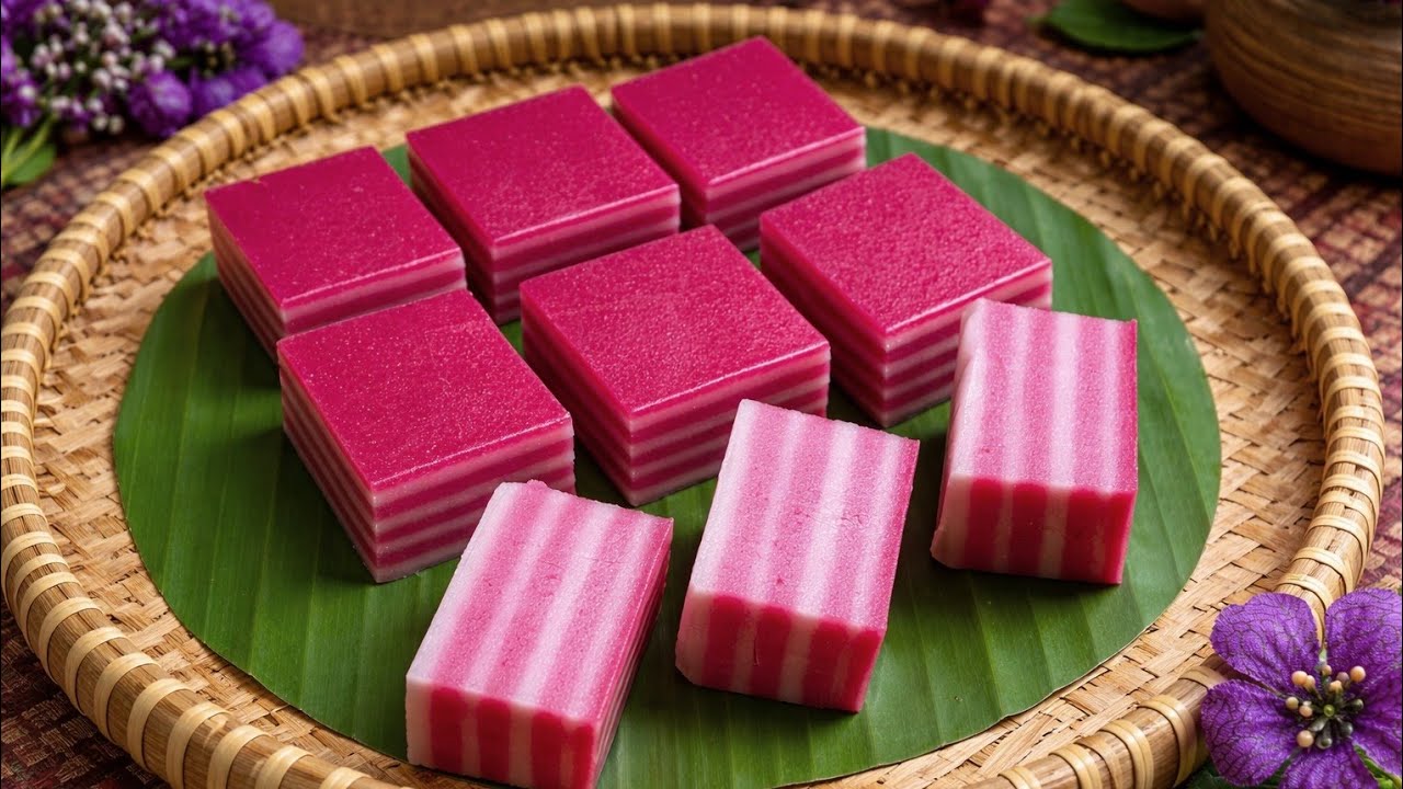 Kuih Lapis Lemak Manis | Sukatan Cawan dan Tips Permukaan Kilat | Malaysian Favourite!
