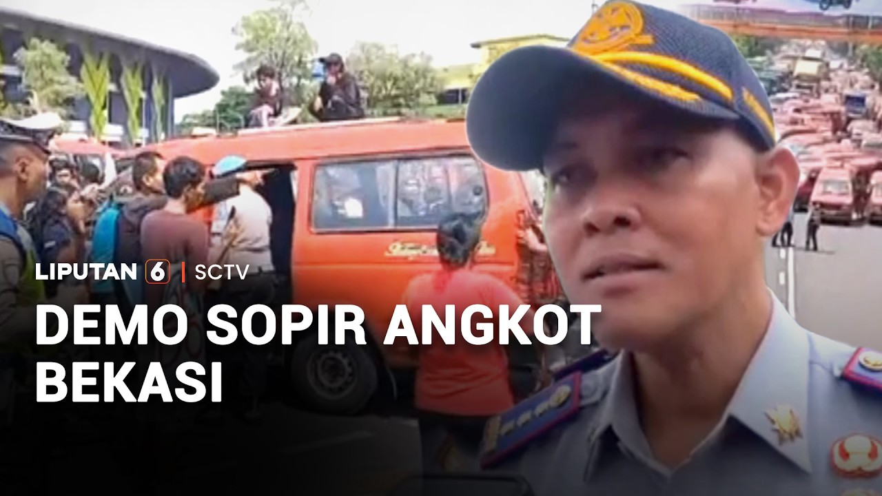 Tolak Bus Trans Bekasi Keren, Sopir Angkot Demo Tutup Jalan Raya | Liputan 6