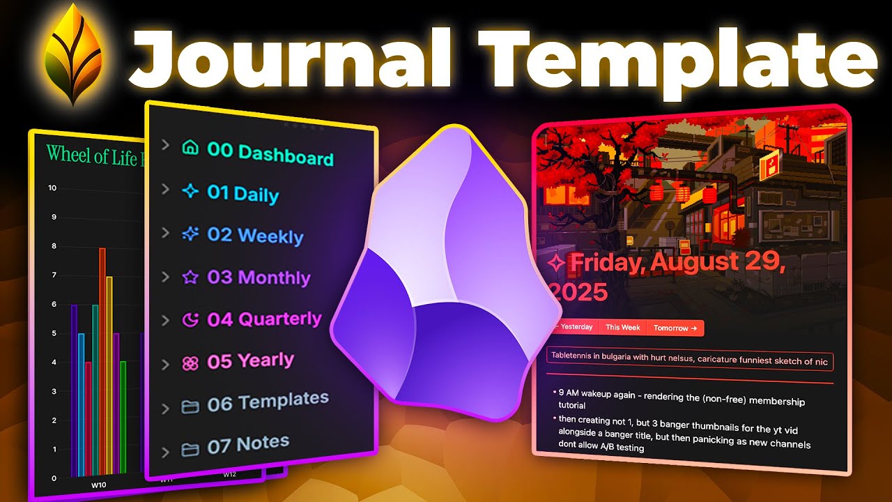 The Free Obsidian Journal that took 400 hours to build.