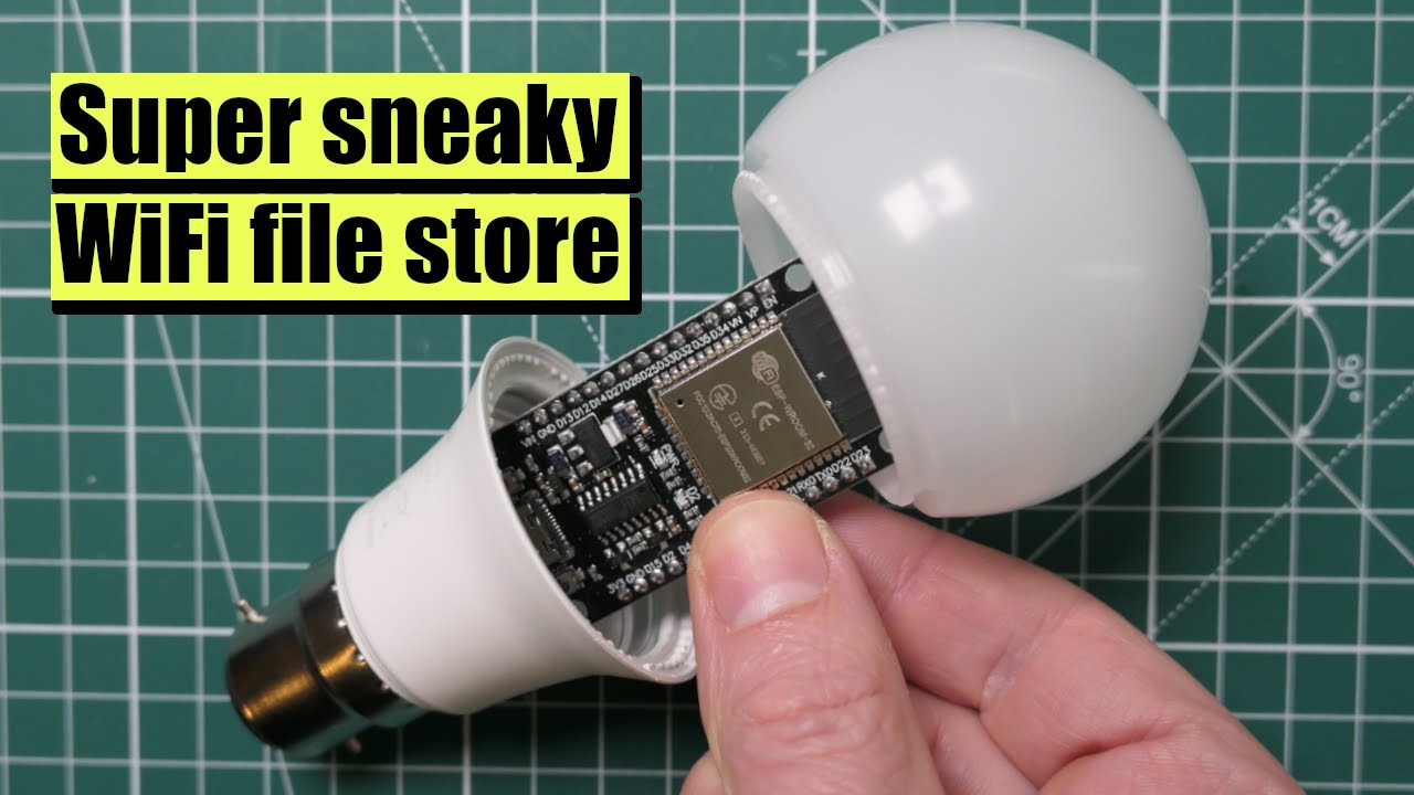 TOP SECRET file server using an ESP32: nobody will even know it's there! #arduino #esp32 #aliexpress