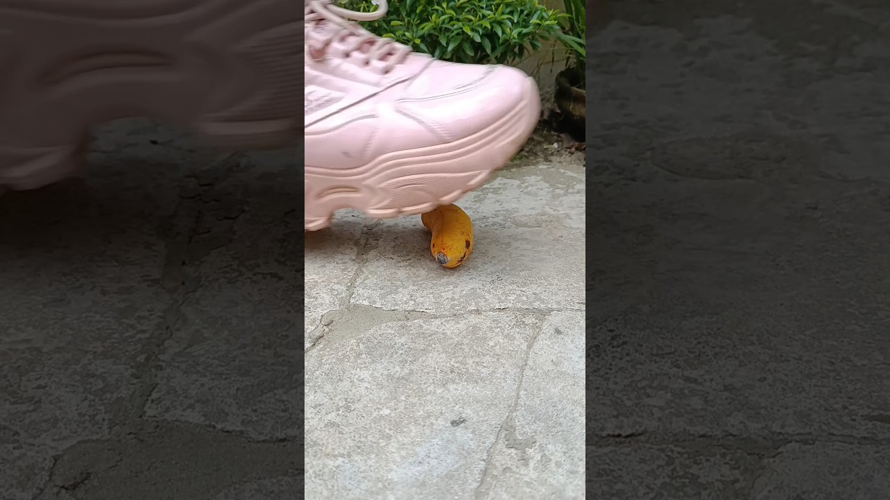 Satisfying Shoe Crush | Banana Squash ASMR