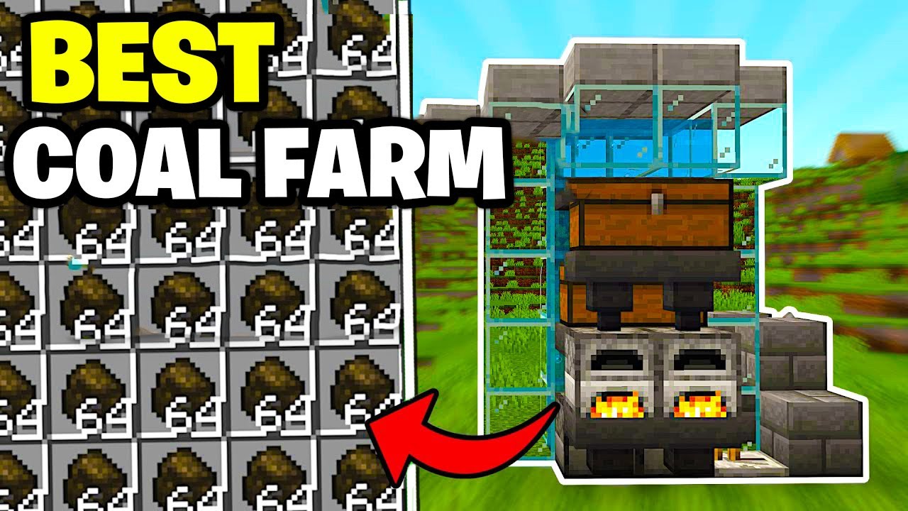 How to Build an automatic Coal Farm in Minecraft 1.21 - Minecraft Coal Farm Tutorial