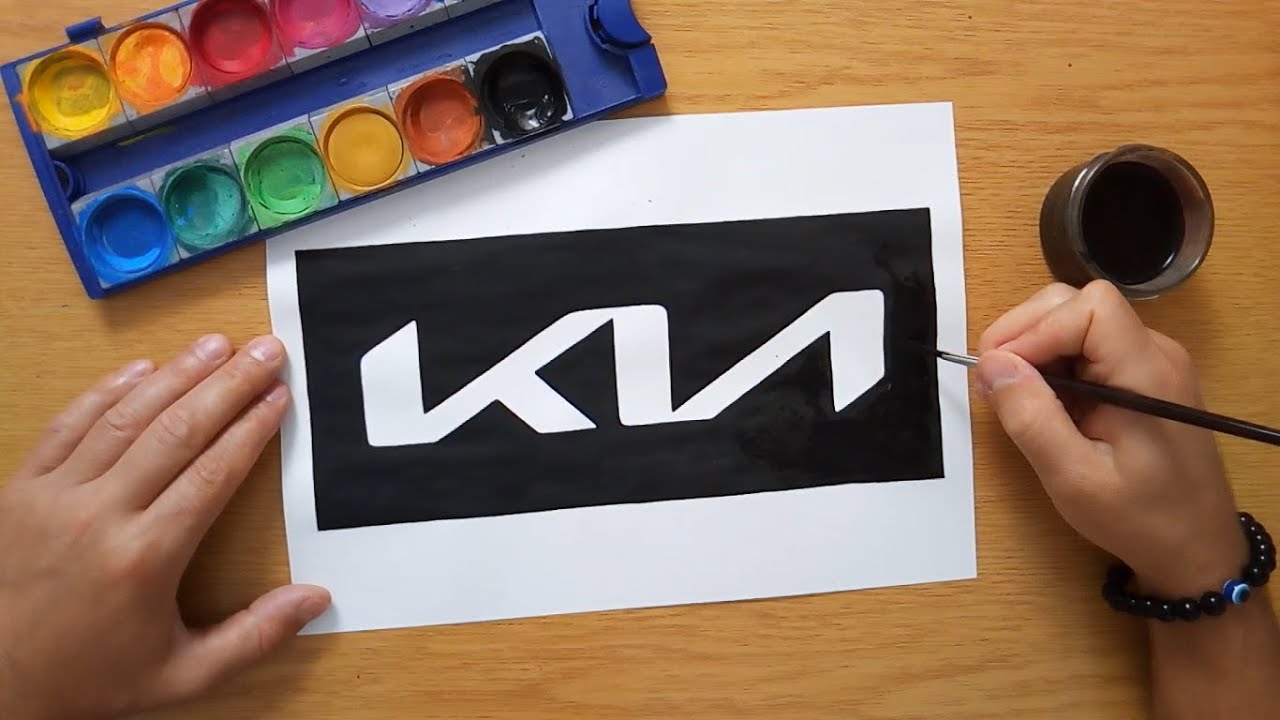 How to draw the KIA logo 2022 - 기아 로고 그리는 법