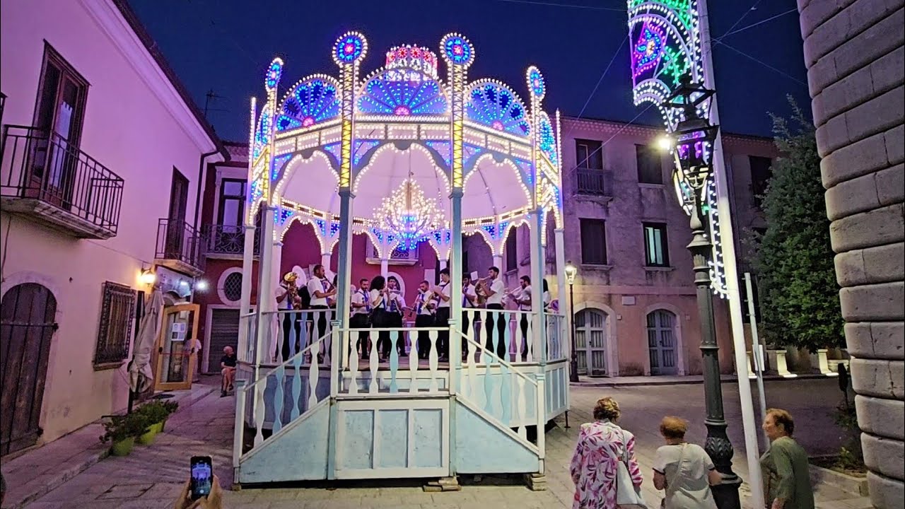La Banda Musicale di Andretta - Esibizione a Nusco per la vigilia N.S. del Monte Carmelo.