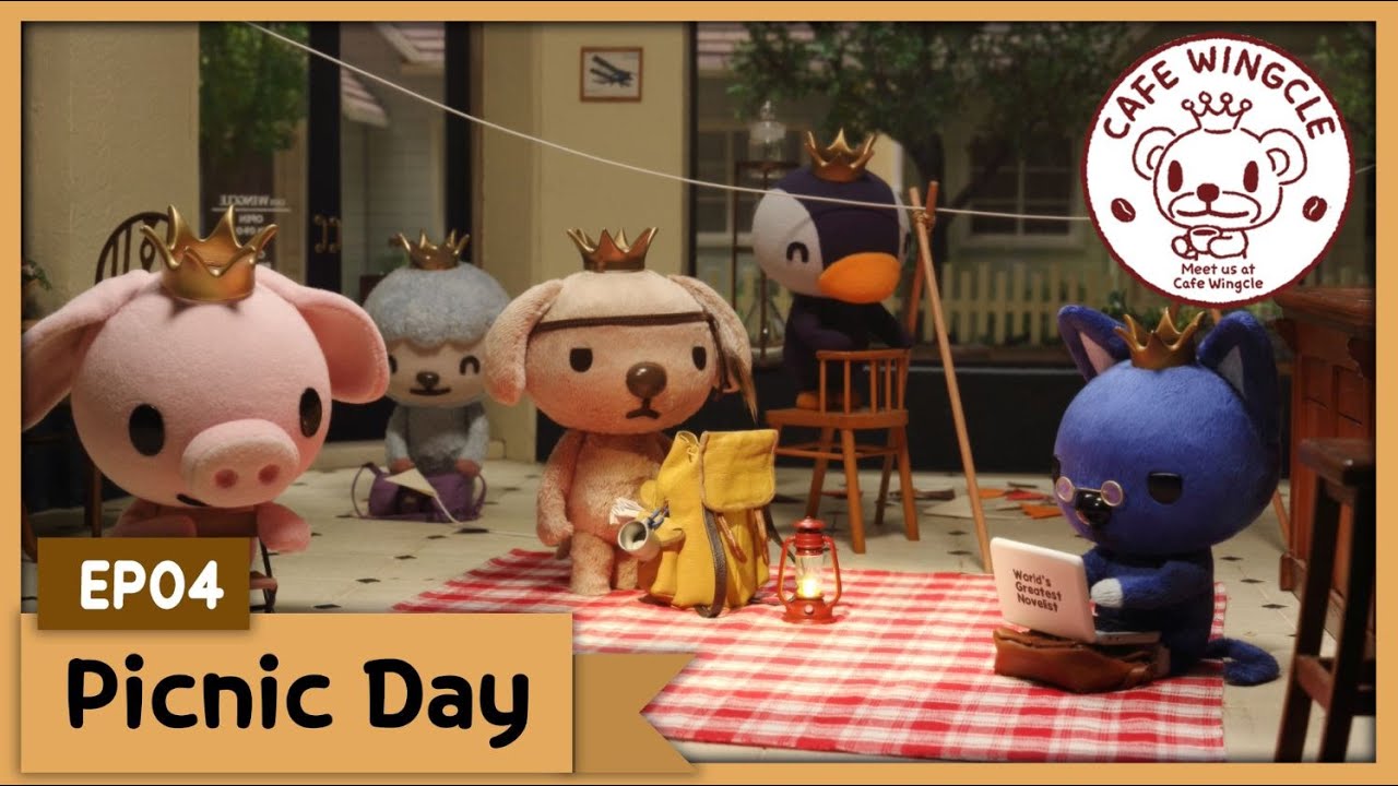 CAFE WINGCLE | EP4 | Picnic day | Animation | Stopmotion | TUBAn Einglish TV