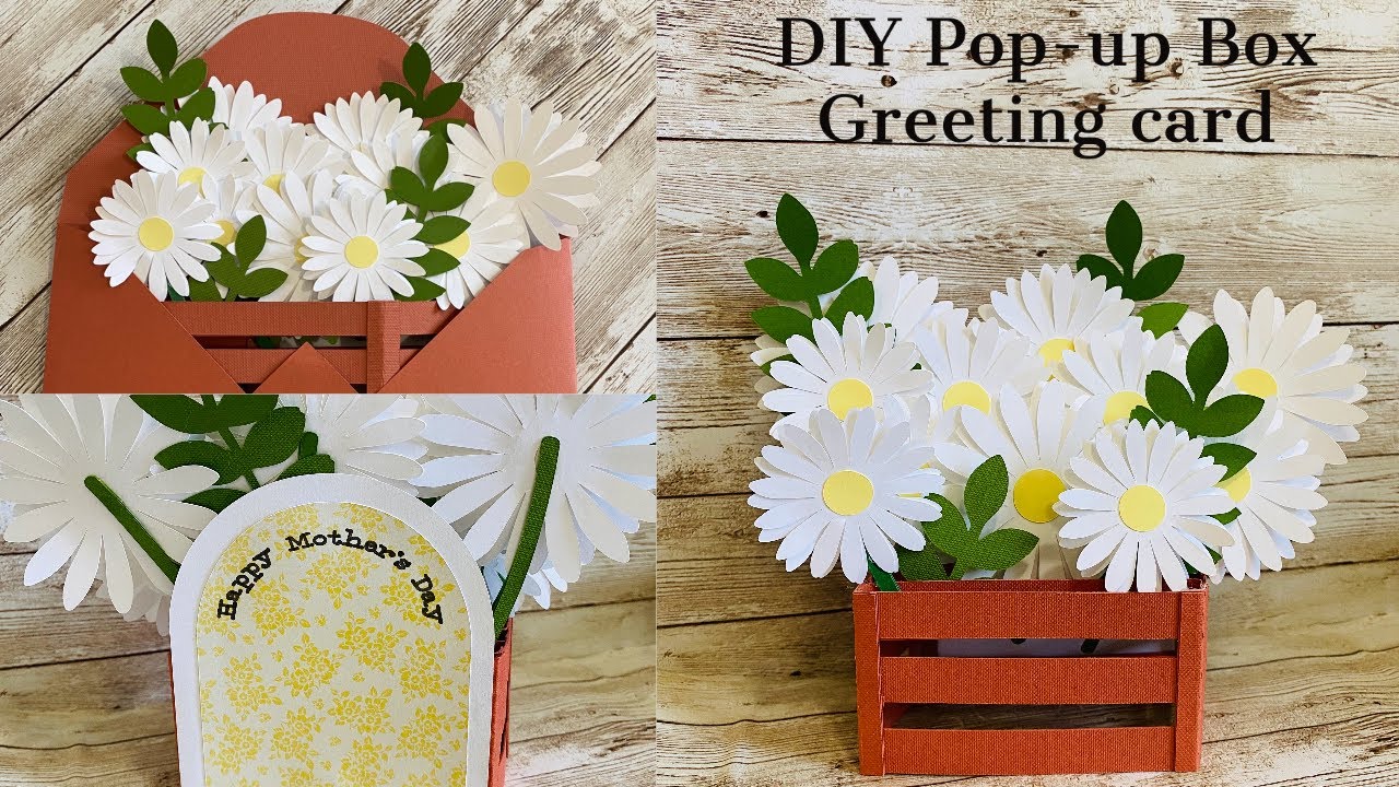 DIY Pop-Up Box Floral Greeting Card | How To Make Pop up Box Card