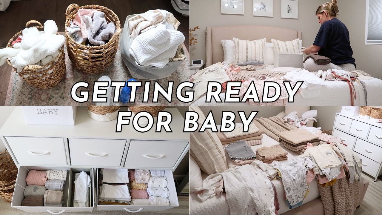 NESTING VLOG | WASHING & ORGANIZING BABY CLOTHES