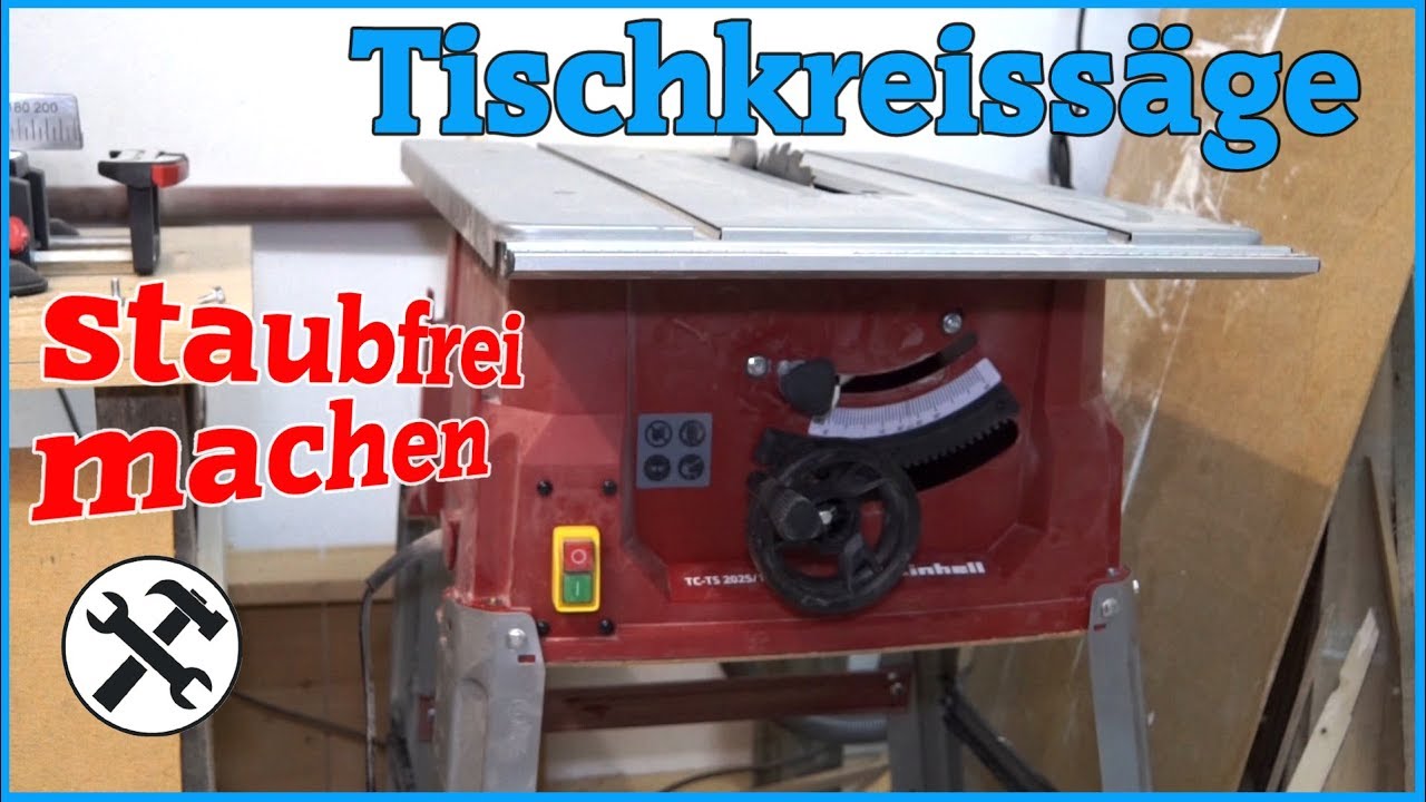 ► Tischkreissäge staubfrei machen: Diese einfache Lösung ist der Hit!