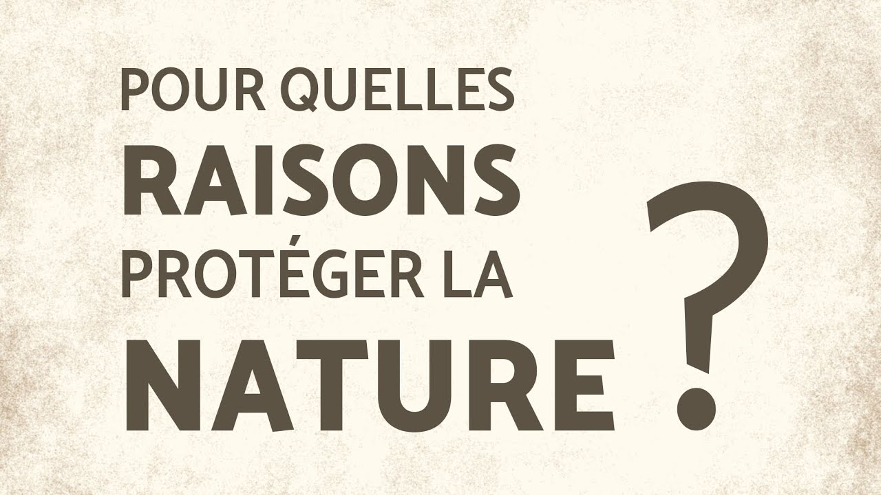 Pourquoi protéger la nature ?