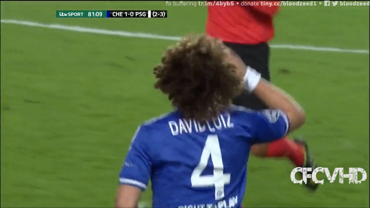 David Luiz vs PSG (Home) Quarter Final UCL 13/14 HD - Welcome Home David Luiz
