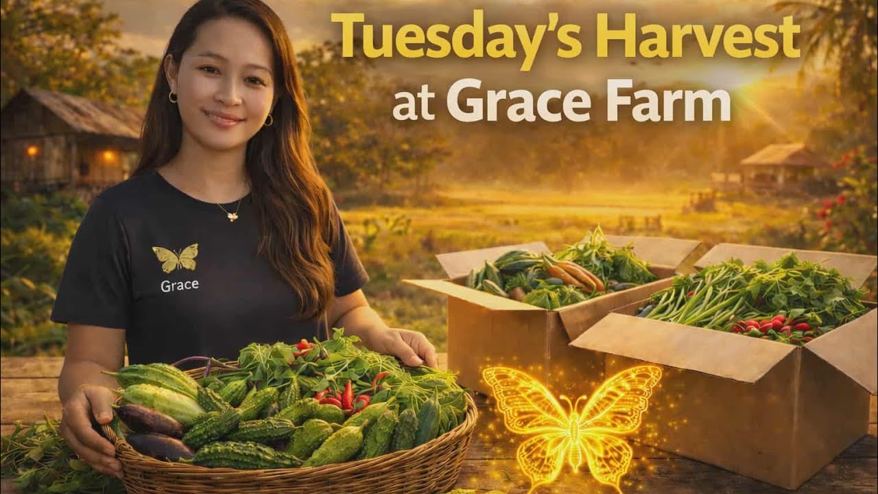 Tuesday's Harvest at Grace Farm #live #livestream #philippines #farming #morning