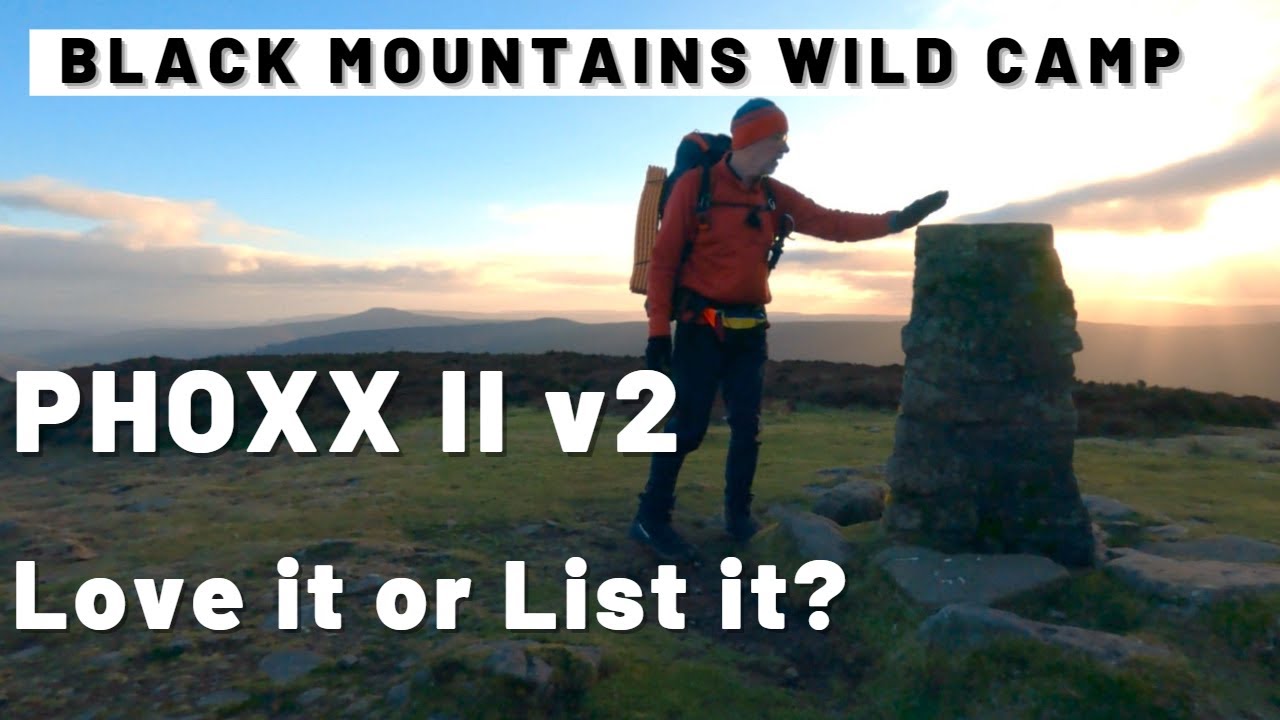A windy Black Mountains wildcamp in the Phoxx ll v2